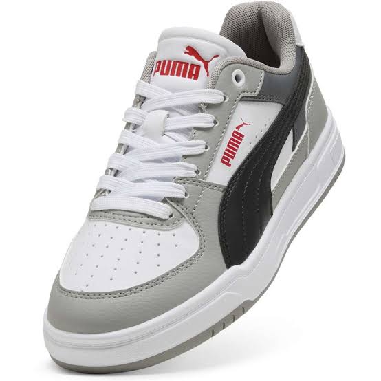 PUMA CAVEN III BLOCK JR idman ayaqqabısı - GRAY ECHO-PUMA BLACK-PUMA WHITE
