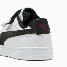PUMA CAVEN III RACING CREW AC+ PS idman ayaqqabısı WHITE-BLACK-CHAMBRAY BLUE