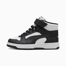 REBOUND SLAM MID AC+ PS idman ayaqqabısı - PUMA WHITE-PUMA BLACK
