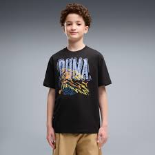 GRAPHIC RELAXED SPORTS tişört B PUMA BLACK