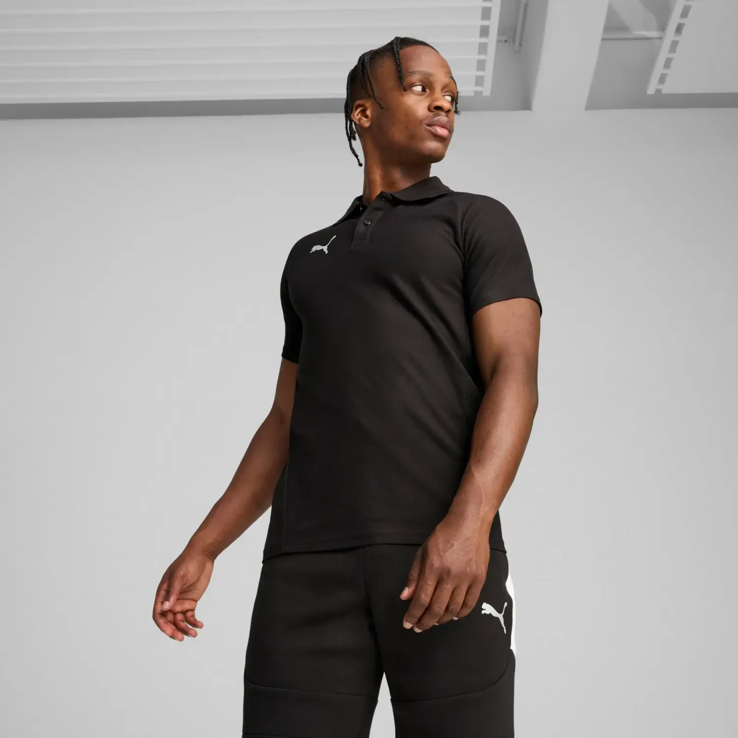 Adidas teamEVOSTRIPE Kişilər üçün polo köynək