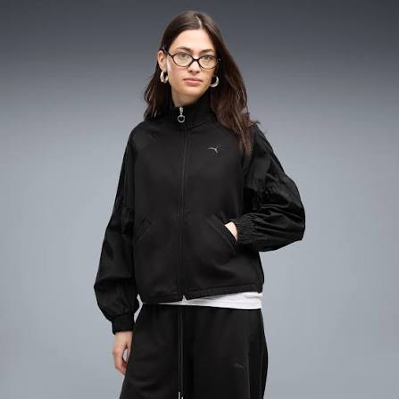HER FULL-ZIP RELAXED DK gödəkçə BLACK