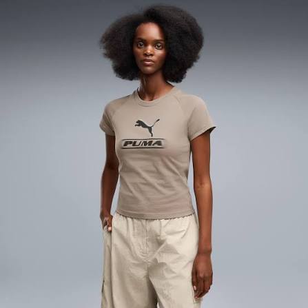 PUMA SPORT SLIM GRAPHIC tişört MOUSE GRAY