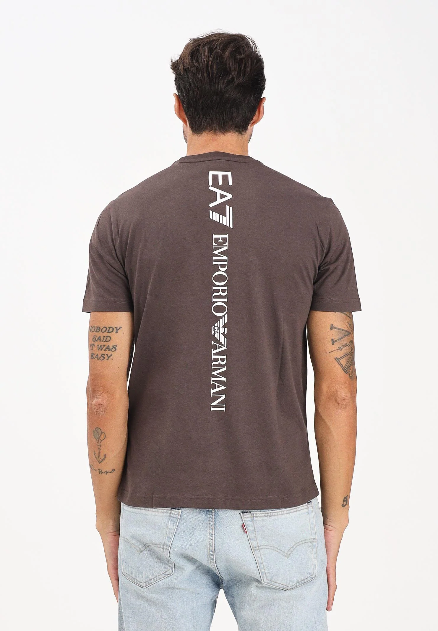 Emporio Armani EA7 Short-Sleeve T-Shirt with Logo Men's