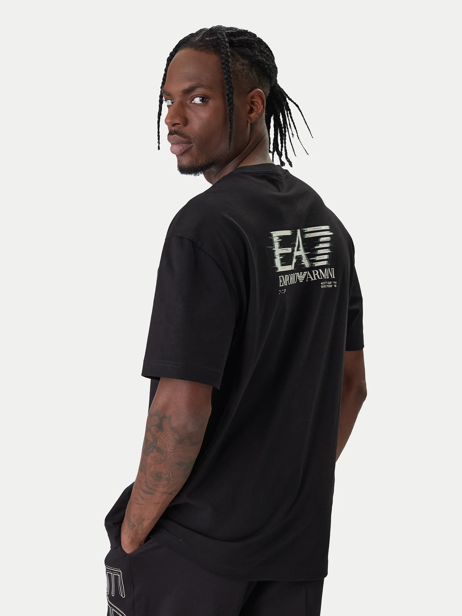 EMPORIO ARMANI EA7 Kişilər üçün qısaqol köynək