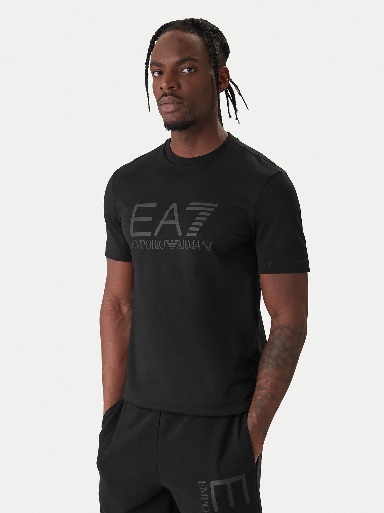 EMPORIO ARMANI EA7 Kişilər üçün qısaqol köynək
