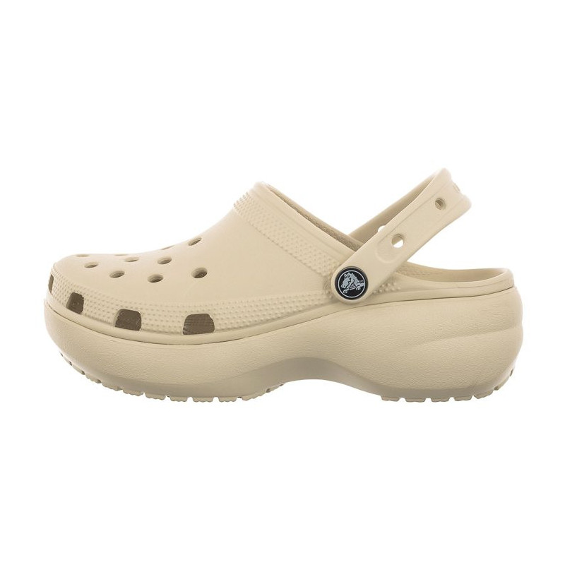CROCS CLASSIC PLATFORM CLOG W BONE WOMEN'S CASUAL SHOES