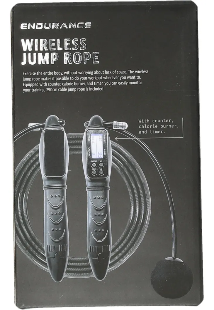 E232504 WIRELESS JUMP ROPE1001 BLACK