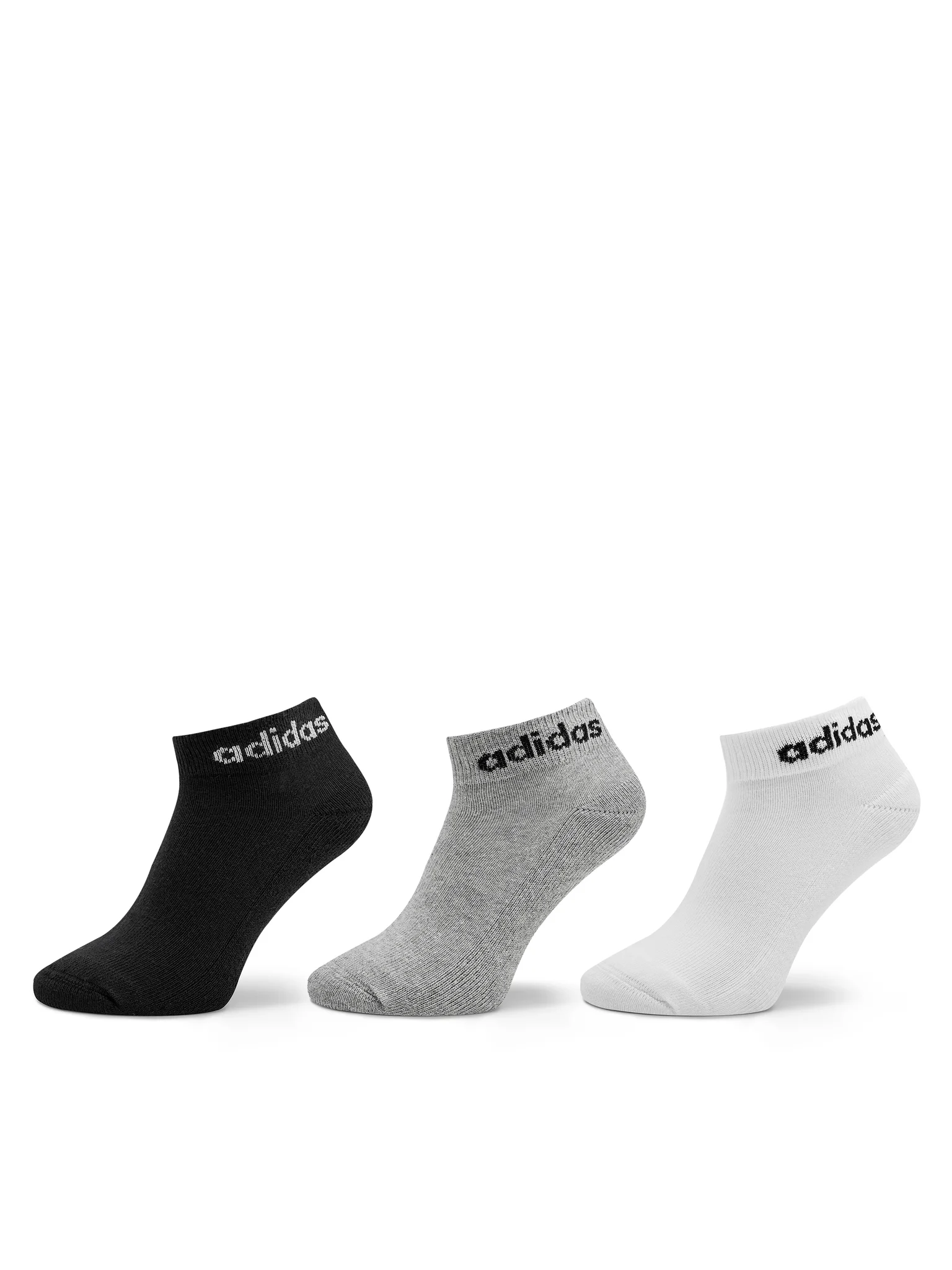 Adidas Linear Ankle Length orta kəsimli corab dəsti 3 cüt