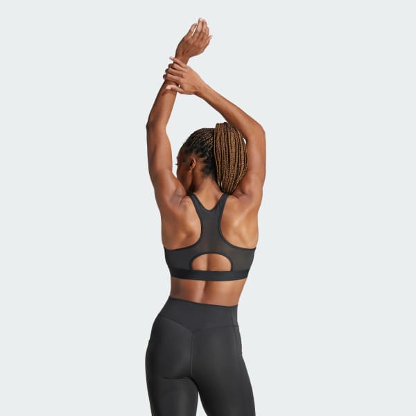 Adidas Powerreact Training Medium-Support Zip Bra