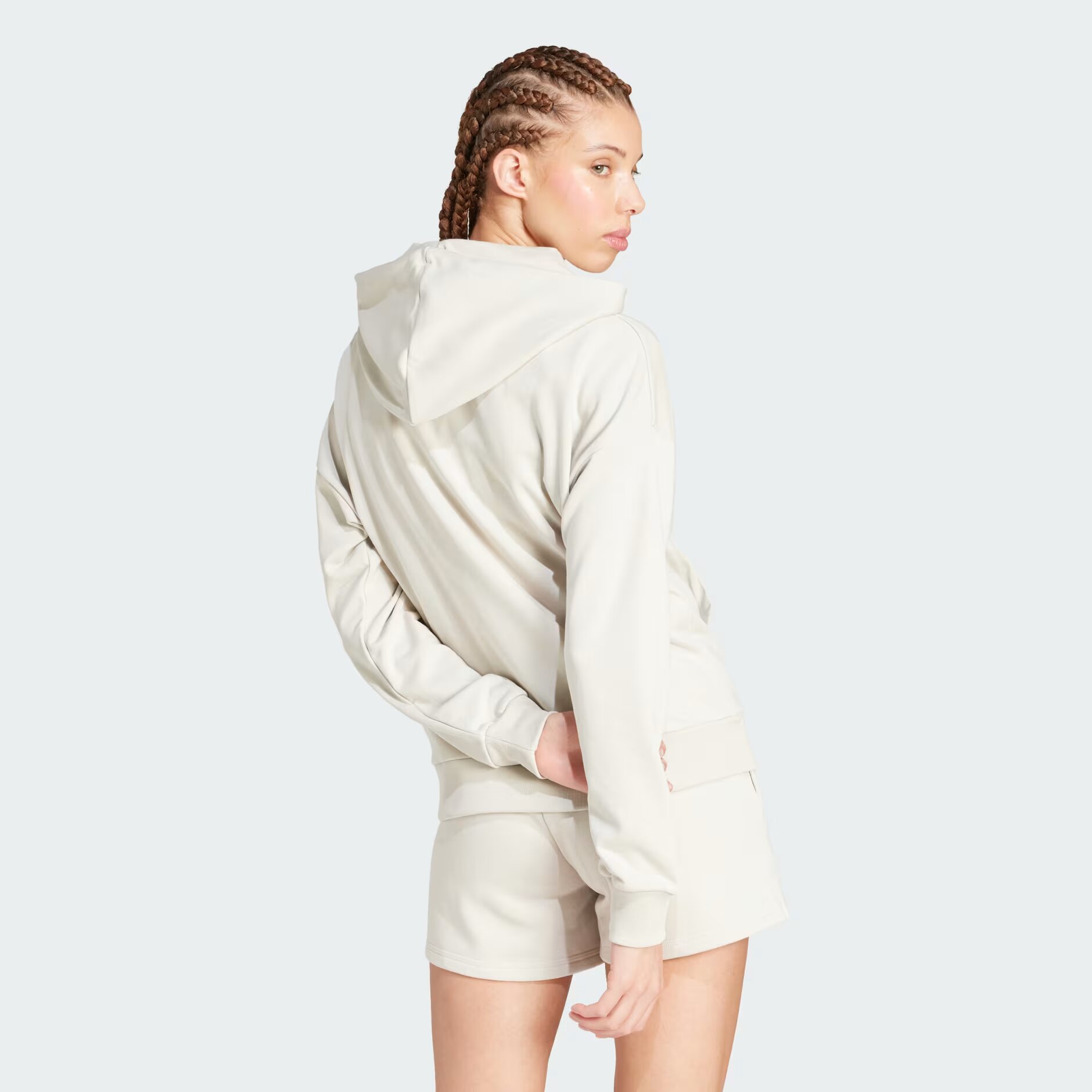 Adidas Essentials Small Logo French Terry Hoodie Qadınlar üçün hudi