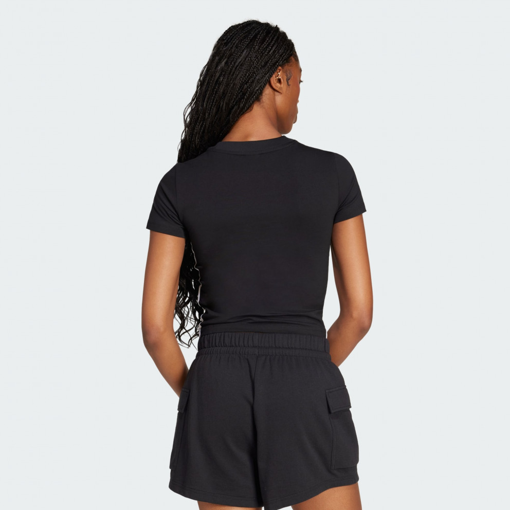 Adidas Essentials 3-Stripes Slim Baby Tee Qadınlar üçün köynək
