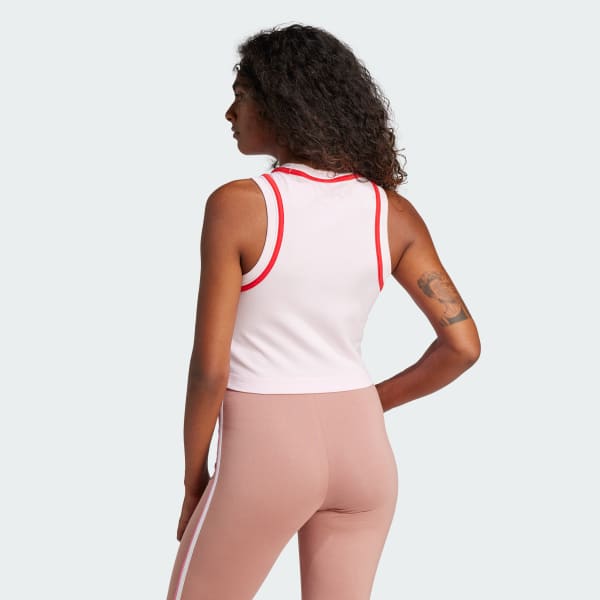 Adidas ESS Color-Pop Cotton Crop Tank Top