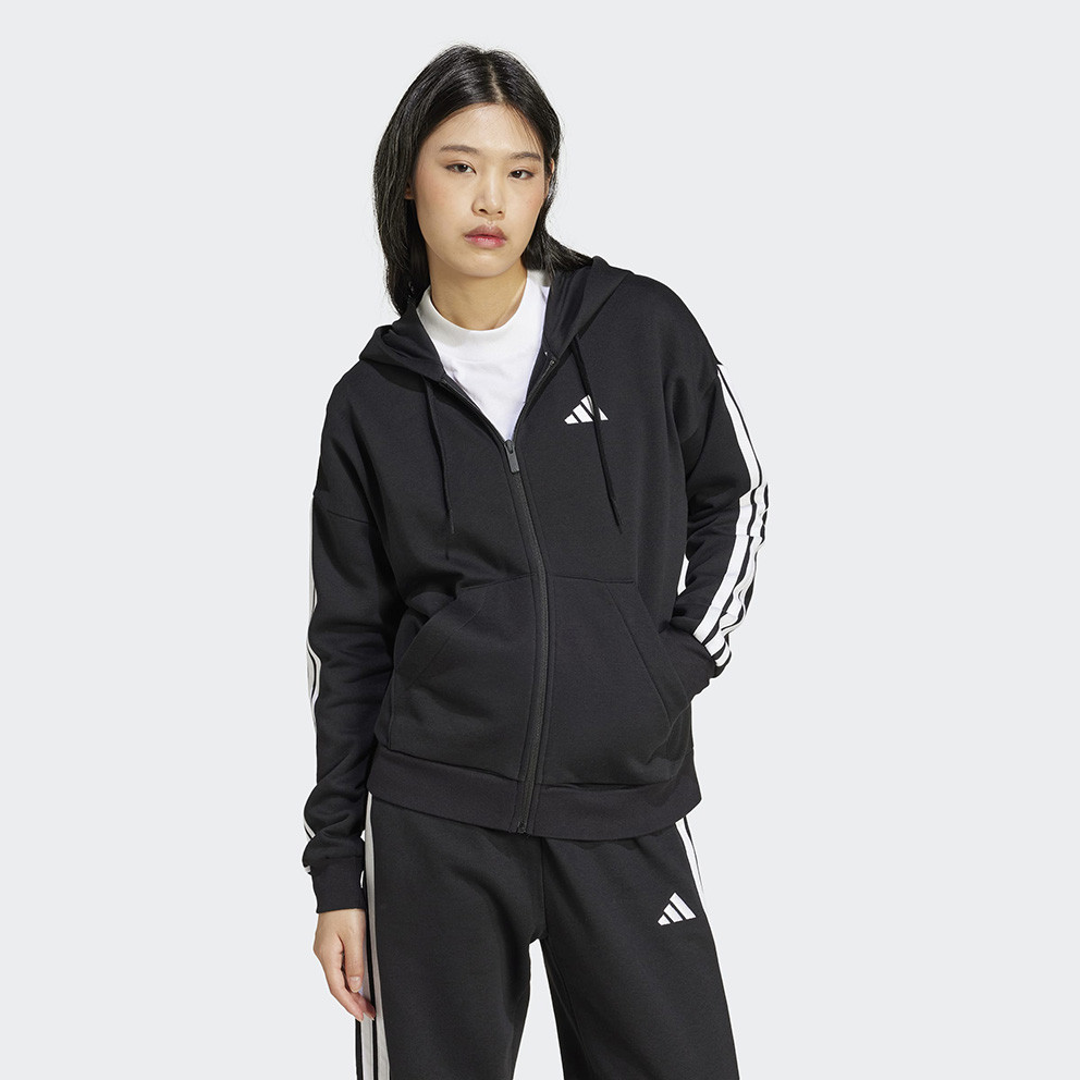 Adidas Essentials 3-Stripes Full-Zip Qadınlar üçün Hudi