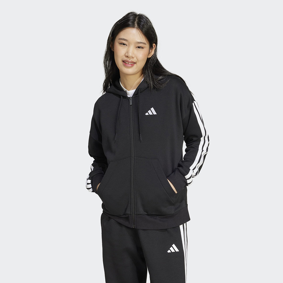 Adidas Essentials 3-Stripes Full-Zip Qadınlar üçün Hudi