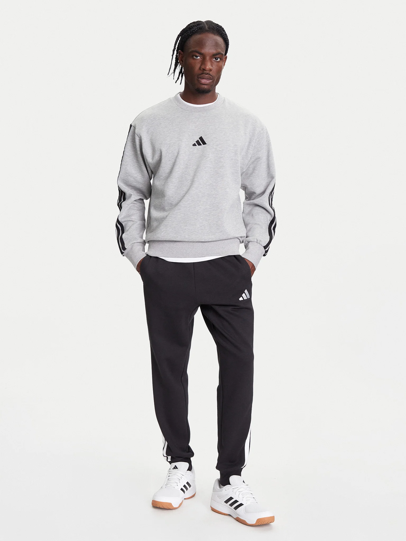 ADIDAS Essentials 3-Stripes Fleece Men's Sweatshirt