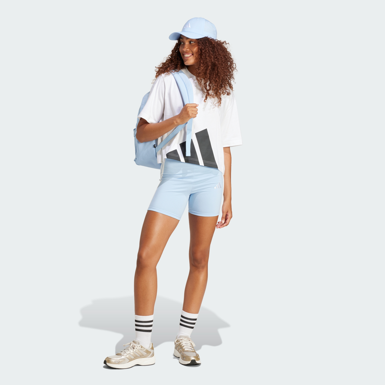 Adidas Essentials Big Logo Boyfriend Tee Women