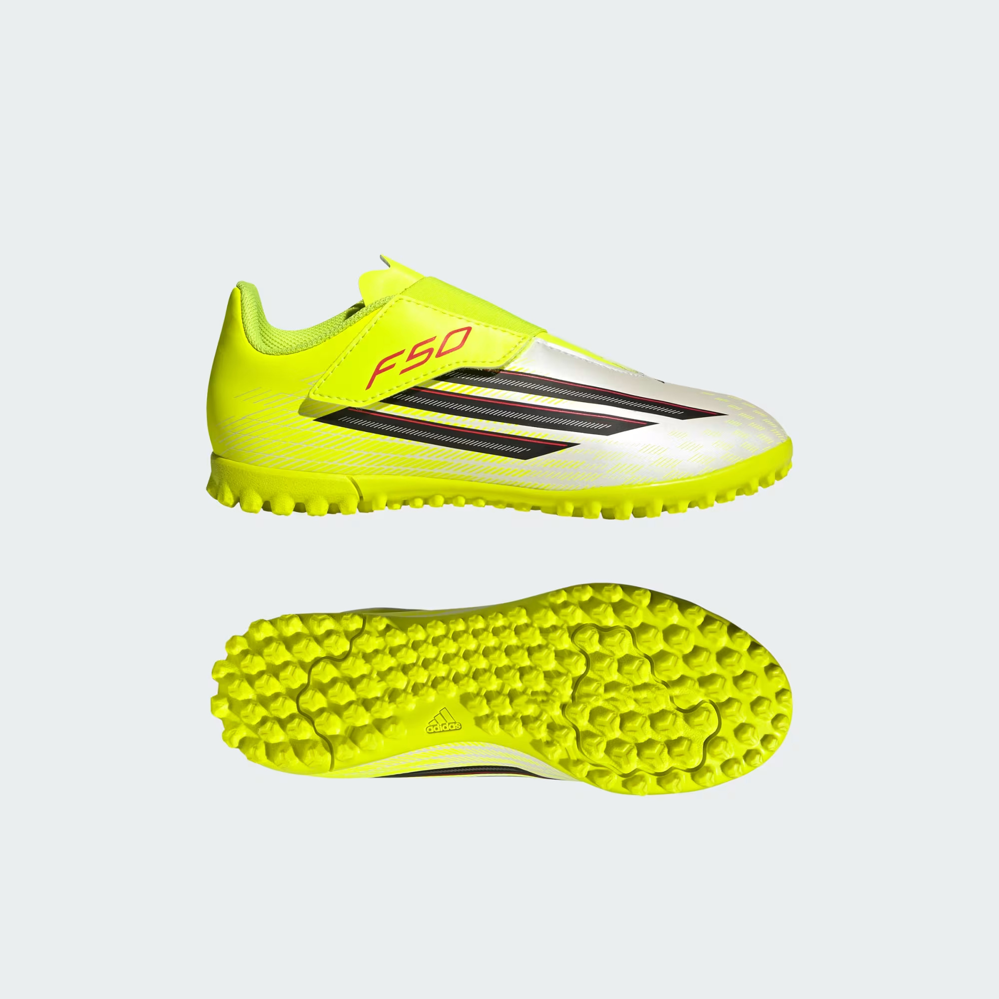 Adidas F50 CLUB Velcro Turf Football Shoes Kids
