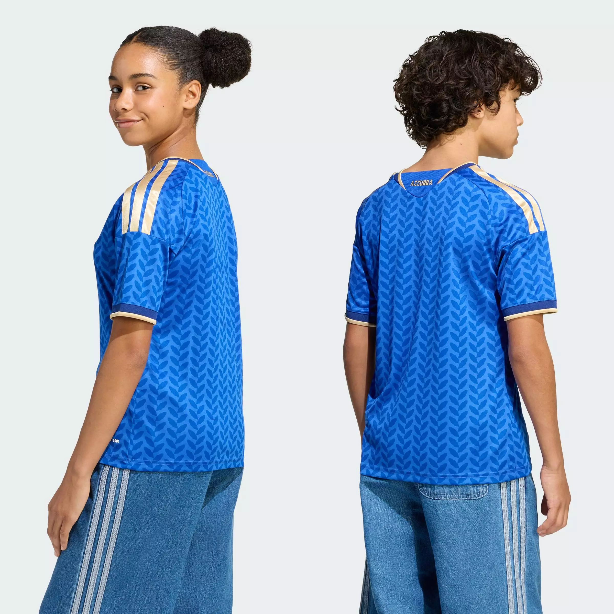 Adidas Italy 26 Home Jersey Uşaqlar üçün köynək