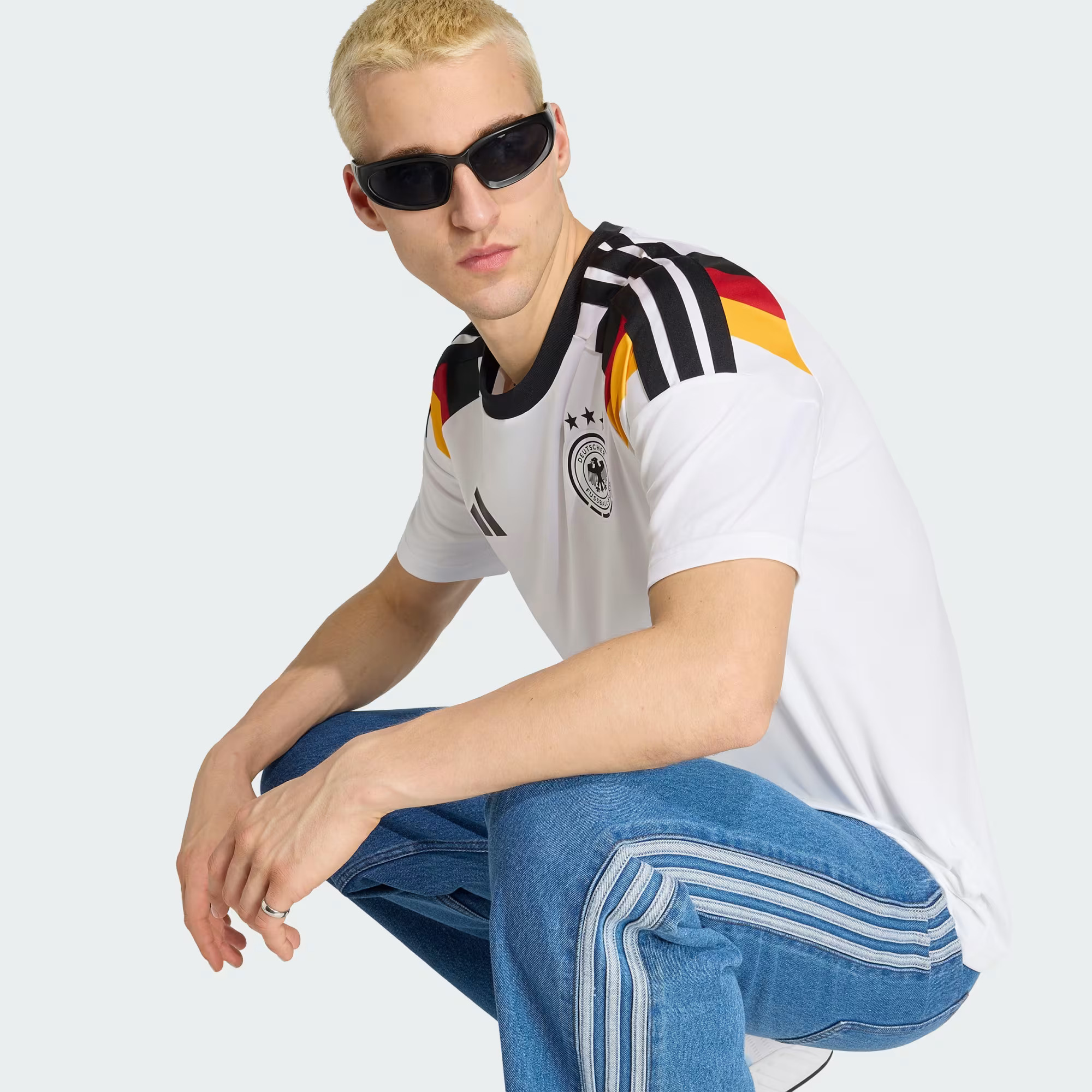 Adidas Germany 26 Home Fan Jersey Kişilər üçün köynək