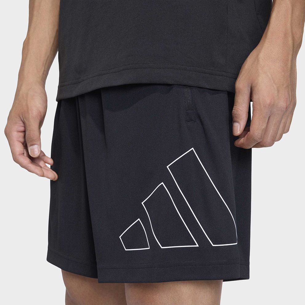 Adidas WORKOUT ESSENTIALS BASE PIQUE BIG LOGO Kişilər üçün şortlar